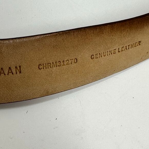 Cole Haan Leather Belt Cognac Brown - Picture 5 of 5